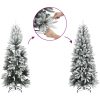 Smal plastgran med snö 210 cm PVC&PE vidaXL 210 cm – miniatyr 3