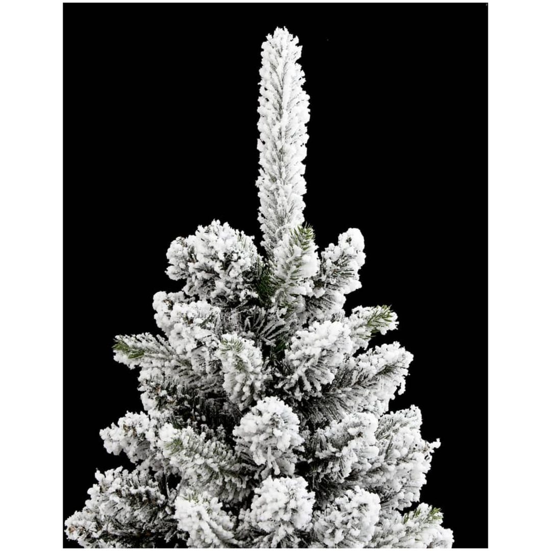 Smal plastgran med snö 210 cm PVC&PE vidaXL 210 cm – bild 7