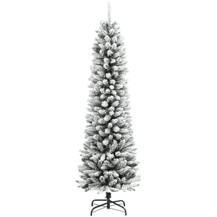 Smal plastgran med snö 240 cm PVC&PE vidaXL 240 cm – bild 2