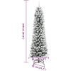 Smal plastgran med snö 240 cm PVC&PE vidaXL 240 cm – miniatyr 8