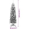 Smal plastgran med snö grön PVC vidaXL 120 cm – miniatyr 6