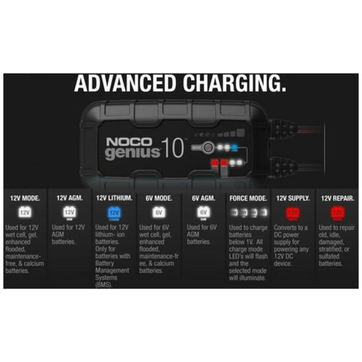 Smart Batteriladdare 6/12v 10a NOCO Genius10 – bild 10