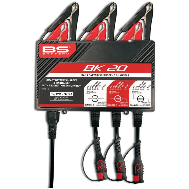 Smart Batteriladdare 6v/12v 3x2a BS BATTERY 6V/12V 3x2A – bild 4