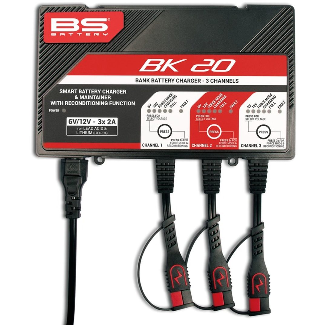 Smart Batteriladdare 6v/12v 3x2a BS BATTERY 6V/12V 3x2A – bild 2