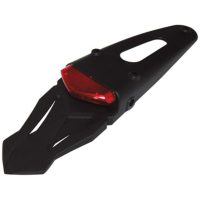 smart LED taillight, red glass, with universal rear plastic in black HIGHSIDER