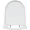 Snabb-utsläpp toalettsits med mjuk stängning Duroplast Vit vidaXL 46 x 36 x 4.3 cm – miniatyr 4