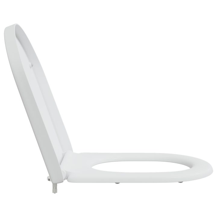 Snabb-utsläpp toalettsits med mjuk stängning Duroplast Vit vidaXL 46 x 36 x 4.3 cm – bild 5