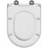Snabb-utsläpp toalettsits med mjuk stängning Duroplast Vit vidaXL 46 x 36 x 4.3 cm – miniatyr 8
