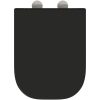 Snabbfrisättning Toalettlock med Mjukt Stäng Duroplast Svart vidaXL 35 x 44.8 x 3.6 cm – miniatyr 7