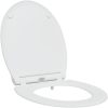 Snabbkopplings toalettlock med mjuk stängning Duroplast Vit vidaXL 45,5 x 37,5 x 3,8 cm – miniatyr 2
