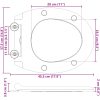 Snabbkopplings toalettlock med mjuk stängning Duroplast Vit vidaXL 45,5 x 37,5 x 3,8 cm – miniatyr 12