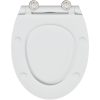 Snabbkopplings toalettlock med mjuk stängning Duroplast Vit vidaXL 45,5 x 37,5 x 3,8 cm – miniatyr 9