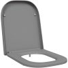 Snabbkopplings-toalettsits med tyst stängning Duroplast Grå vidaXL 35 x 44,8 x 3,6 cm – miniatyr 2