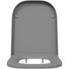 Snabbkopplings-toalettsits med tyst stängning Duroplast Grå vidaXL 35 x 44,8 x 3,6 cm – miniatyr 5