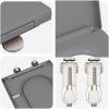 Snabbkopplings-toalettsits med tyst stängning Duroplast Grå vidaXL 35 x 44,8 x 3,6 cm – miniatyr 8