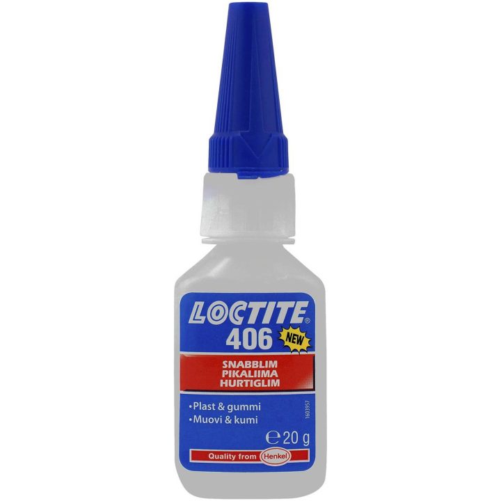 Snabblim Plast Gummi 406 LOCTITE LIM SNABB 406 SF 20G – bild 2