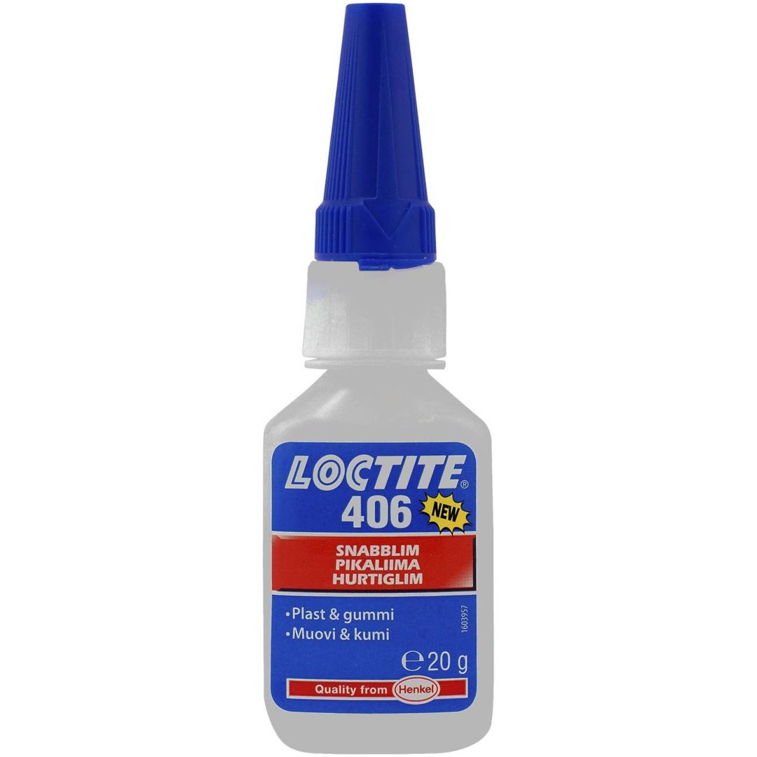 Snabblim Plast Gummi 406 LOCTITE LIM SNABB 406 SF 20G