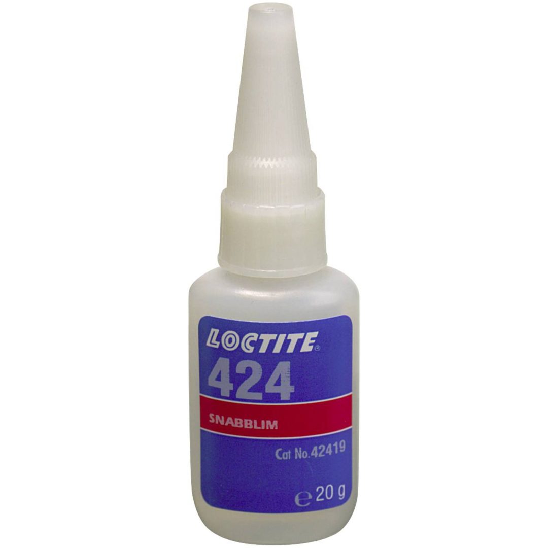 Snabblim Plast Gummi 424 LOCTITE SNABBLIM PLAST/GUMMI 20G 424 – bild 2