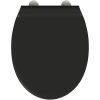 Snabbspärr Toalettlock med Mjuk Stängning Duroplast Svart vidaXL 45,5 x 37,5 x 3,8 cm – miniatyr 7