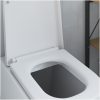 Snabbt l Release Toalettlock med Soft Close Duroplast Vit vidaXL 35 x 44,8 x 3,6 cm – miniatyr 4