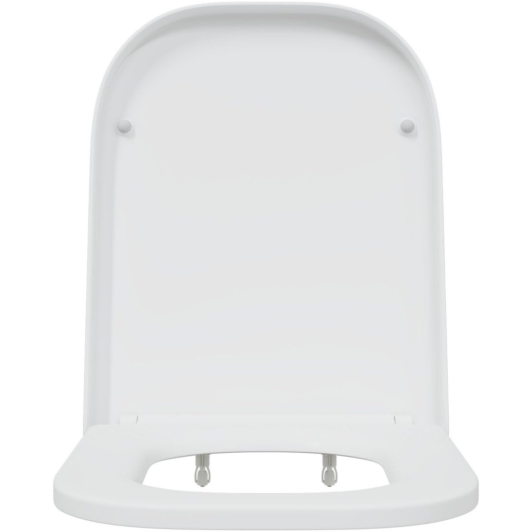 Snabbt l Release Toalettlock med Soft Close Duroplast Vit vidaXL 35 x 44,8 x 3,6 cm – bild 5