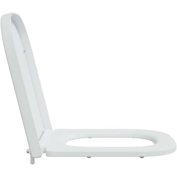 Snabbt l Release Toalettlock med Soft Close Duroplast Vit vidaXL 35 x 44,8 x 3,6 cm – bild 6