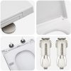 Snabbt l Release Toalettlock med Soft Close Duroplast Vit vidaXL 35 x 44,8 x 3,6 cm – miniatyr 8