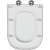 Snabbt l Release Toalettlock med Soft Close Duroplast Vit vidaXL 35 x 44,8 x 3,6 cm – miniatyr 9