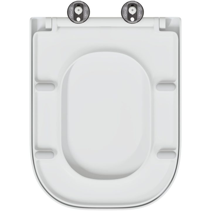 Snabbt l Release Toalettlock med Soft Close Duroplast Vit vidaXL 35 x 44,8 x 3,6 cm – bild 9