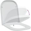 Snabbt l Release Toalettlock med Soft Close Duroplast Vit vidaXL 35 x 44,8 x 3,6 cm – miniatyr 10