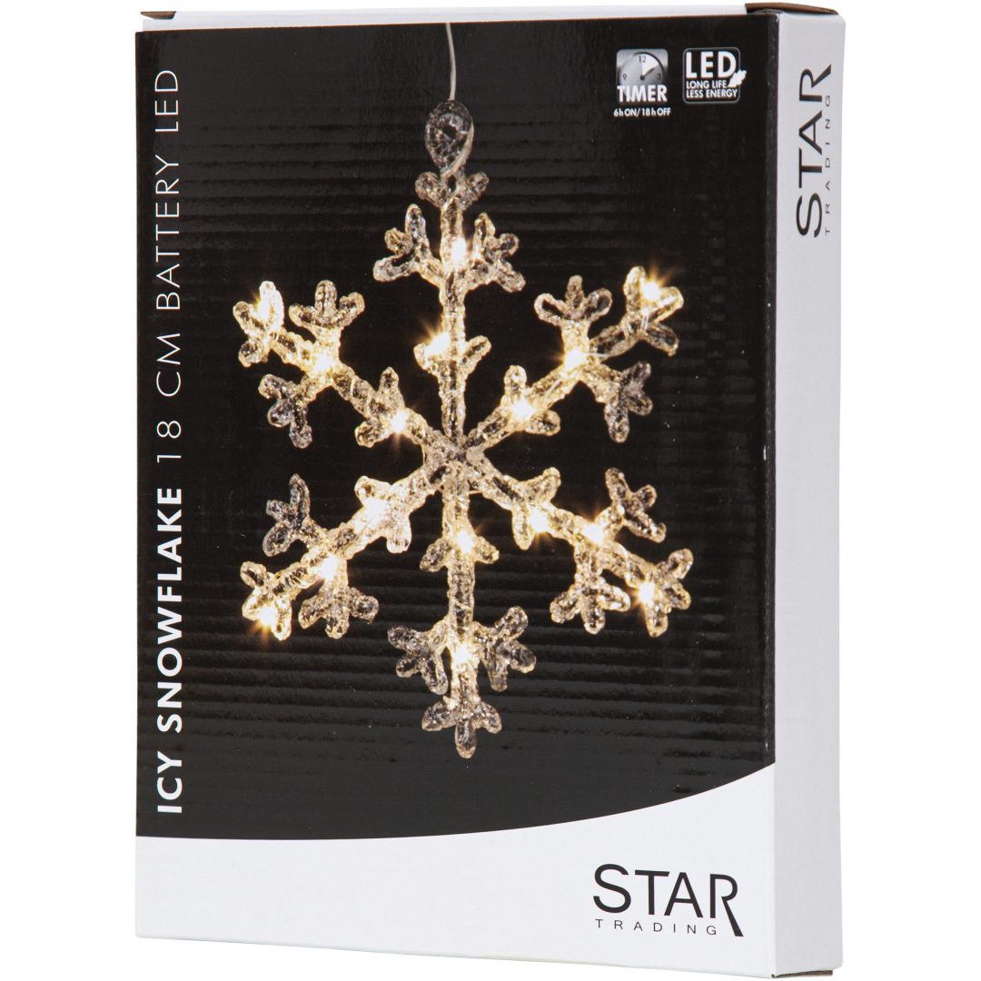Snöflinga Icy Transparent Star Trading – bild 4