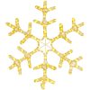Snöflinga ljusslinga med 144 LED varmvit vidaXL 59 x 59 cm – miniatyr 2
