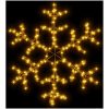Snöflinga ljusslinga med 144 LED varmvit vidaXL 59 x 59 cm – miniatyr 3