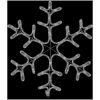 Snöflinga ljusslinga med 144 LED varmvit vidaXL 59 x 59 cm – miniatyr 4