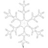 Snöflinga ljusslinga med 144 LED varmvit vidaXL 59 x 59 cm – miniatyr 5