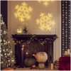 Snöflinga ljusslinga med 144 LED varmvit vidaXL 59 x 59 cm – miniatyr 1