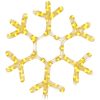 Snöflinga ljusslinga med 72 LED varmvit vidaXL 38 x 37 cm – miniatyr 2