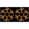 Snöflinga ljusslinga med LED 2 st varmvit vidaXL 38 x 37 cm – miniatyr 2