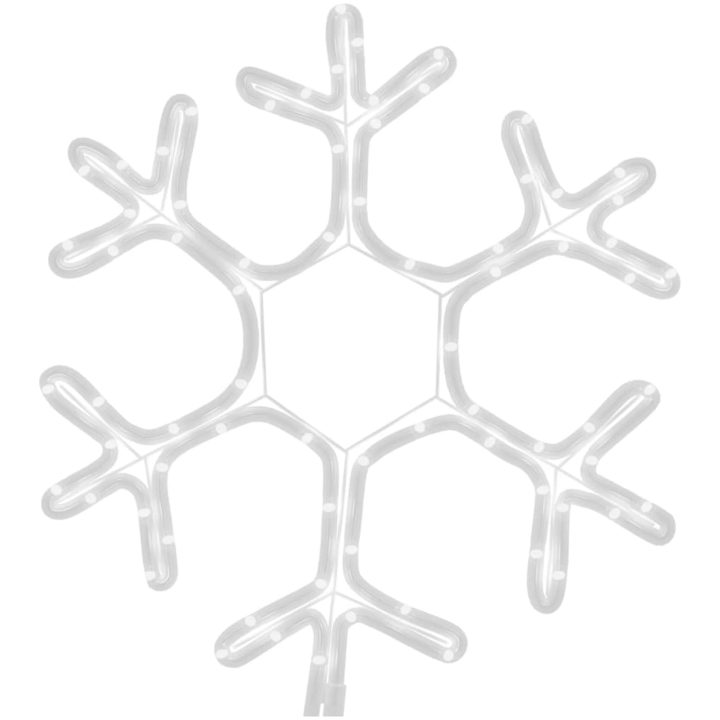 Snöflinga ljusslinga med LED 2 st varmvit vidaXL 38 x 37 cm – bild 4
