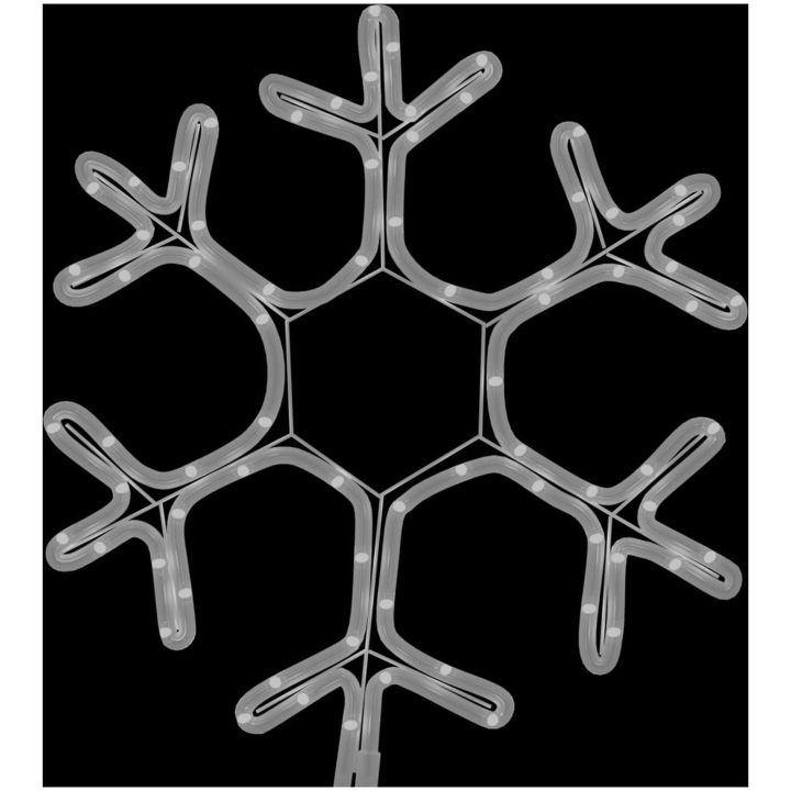 Snöflinga ljusslinga med LED 2 st varmvit vidaXL 38 x 37 cm – bild 6