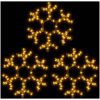 Snöflinga ljusslinga med LED 3 st varmvit vidaXL 38 x 37 cm – miniatyr 2