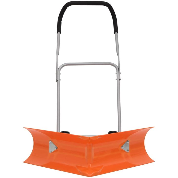 Snöplog med förlängningsbart handtag orange stål vidaXL 77 cm – bild 2
