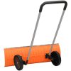 Snöskyffel med utdragbart handtag orange stålblad vidaXL 96 cm – miniatyr 4