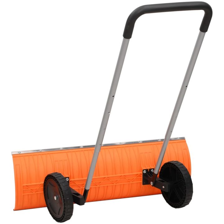 Snöskyffel med utdragbart handtag orange stålblad vidaXL 96 cm – bild 4
