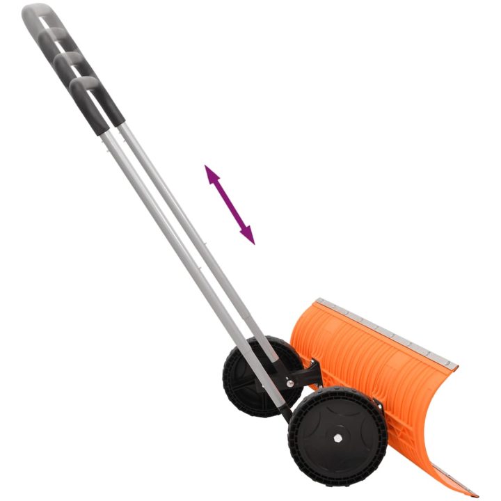 Snöskyffel med utdragbart handtag orange stålblad vidaXL 96 cm – bild 5