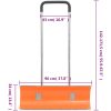 Snöskyffel med utdragbart handtag orange stålblad vidaXL 96 cm – miniatyr 7