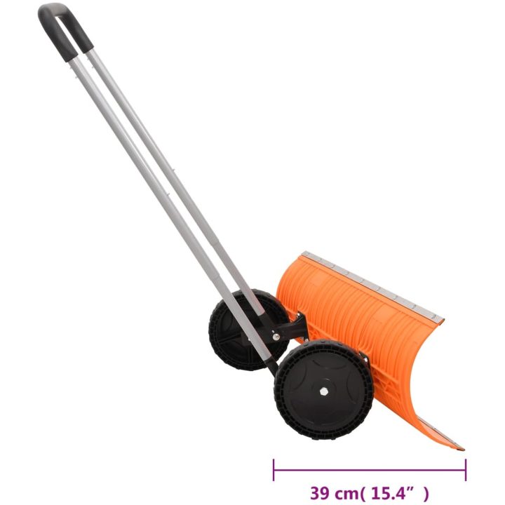 Snöskyffel med utdragbart handtag orange stålblad vidaXL 96 cm – bild 8