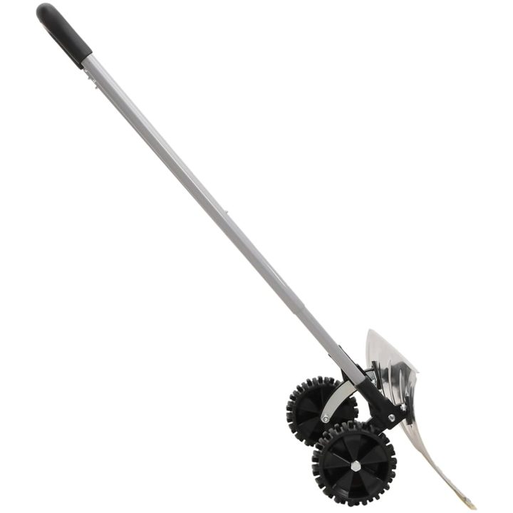Snöskyffel med utdragbart handtag silver stålblad vidaXL 61 cm – bild 3