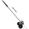 Snöskyffel med utdragbart handtag silver stålblad vidaXL 61 cm – miniatyr 5