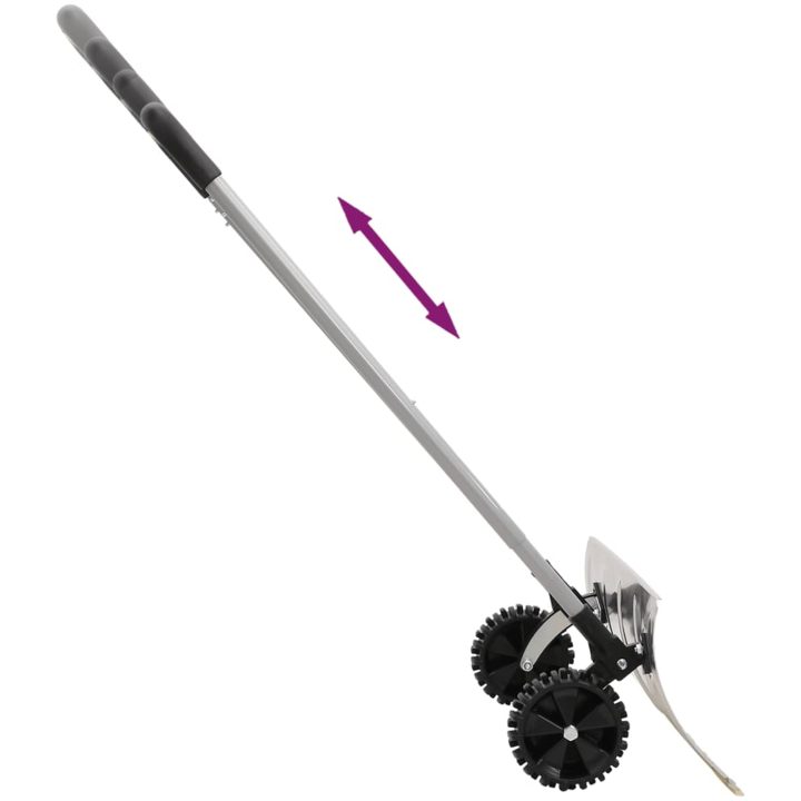 Snöskyffel med utdragbart handtag silver stålblad vidaXL 61 cm – bild 5